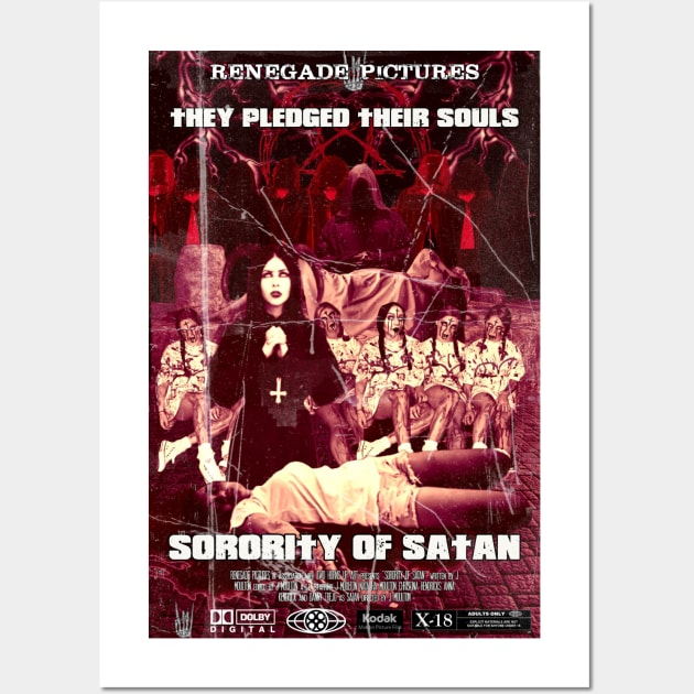 Sorority Of Satan Poster Rough Version Wall Art by TWO HORNS UP ART